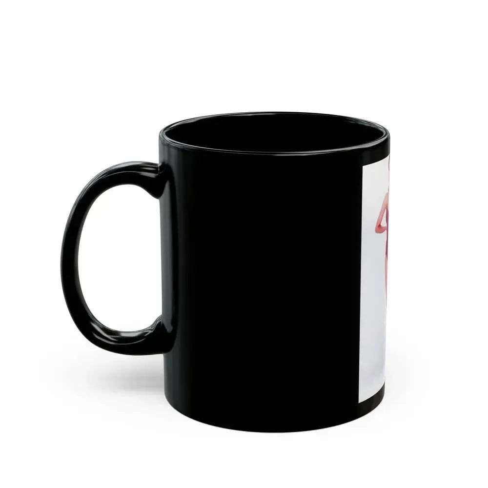 Barbara Carrera #125 (Vintage Female Icon) Black Coffee Mug - Go Mug Yourself