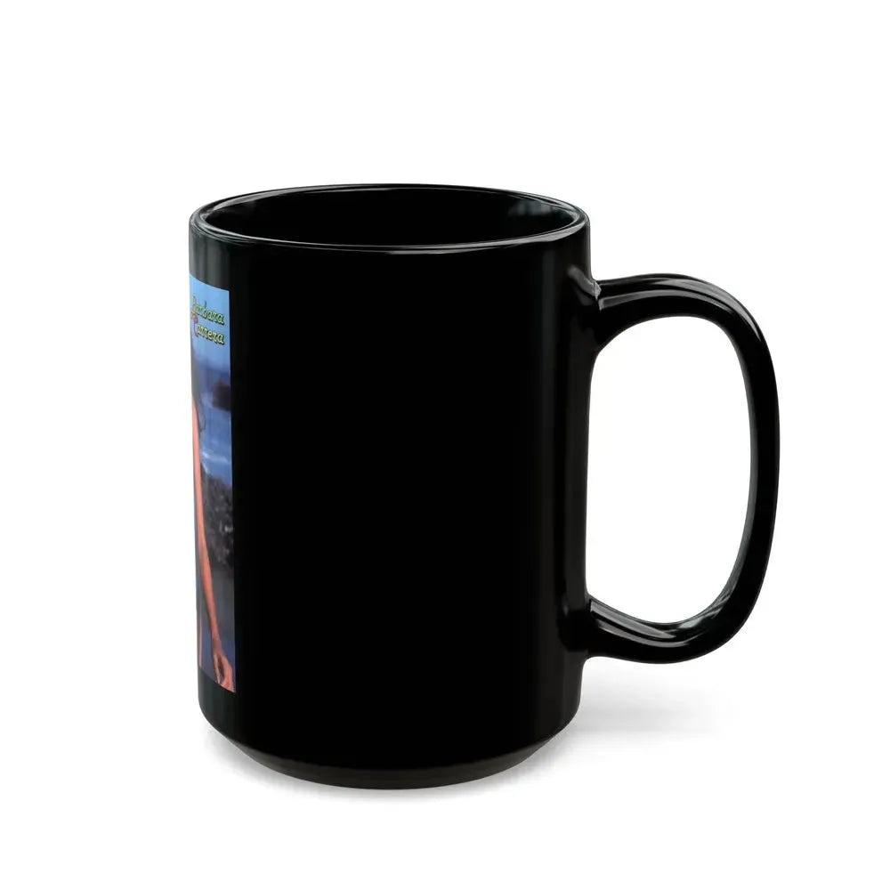 Barbara Carrera #126 (Vintage Female Icon) Black Coffee Mug - Go Mug Yourself