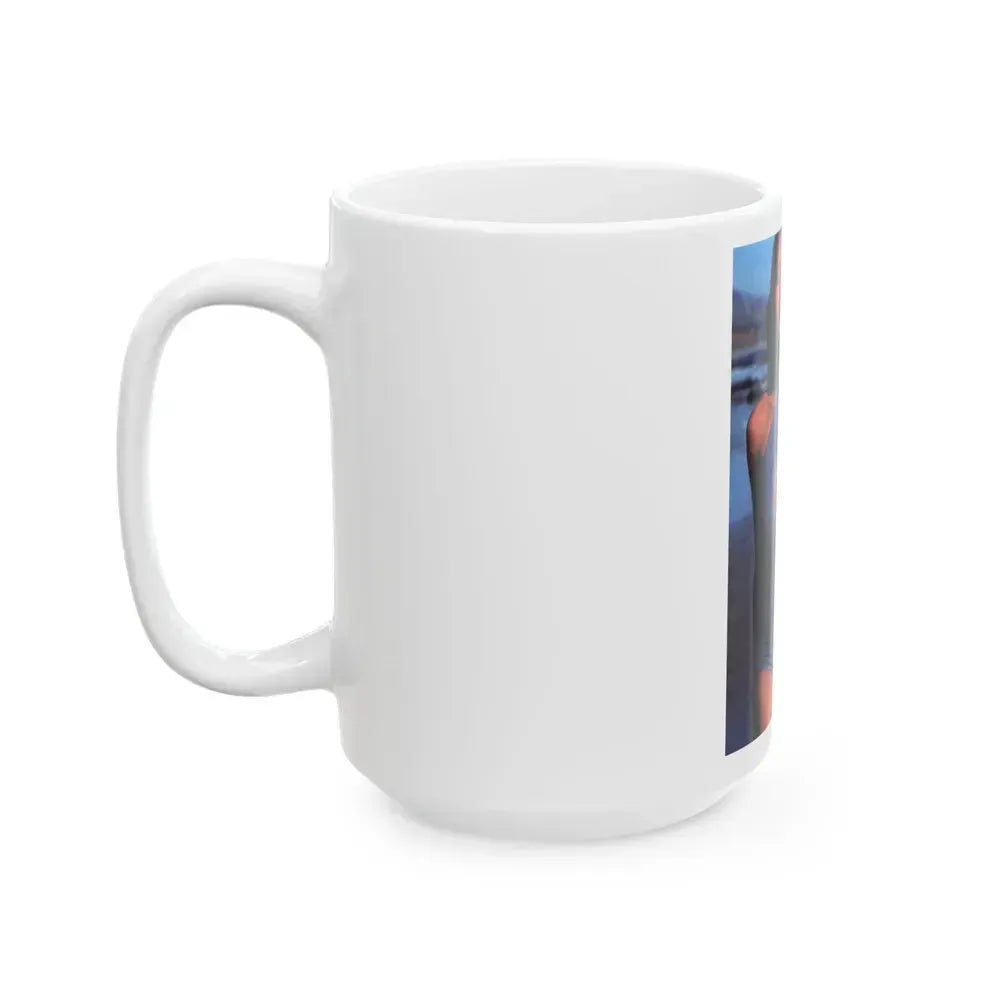 Barbara Carrera #126 (Vintage Female Icon) White Coffee Mug - Go Mug Yourself