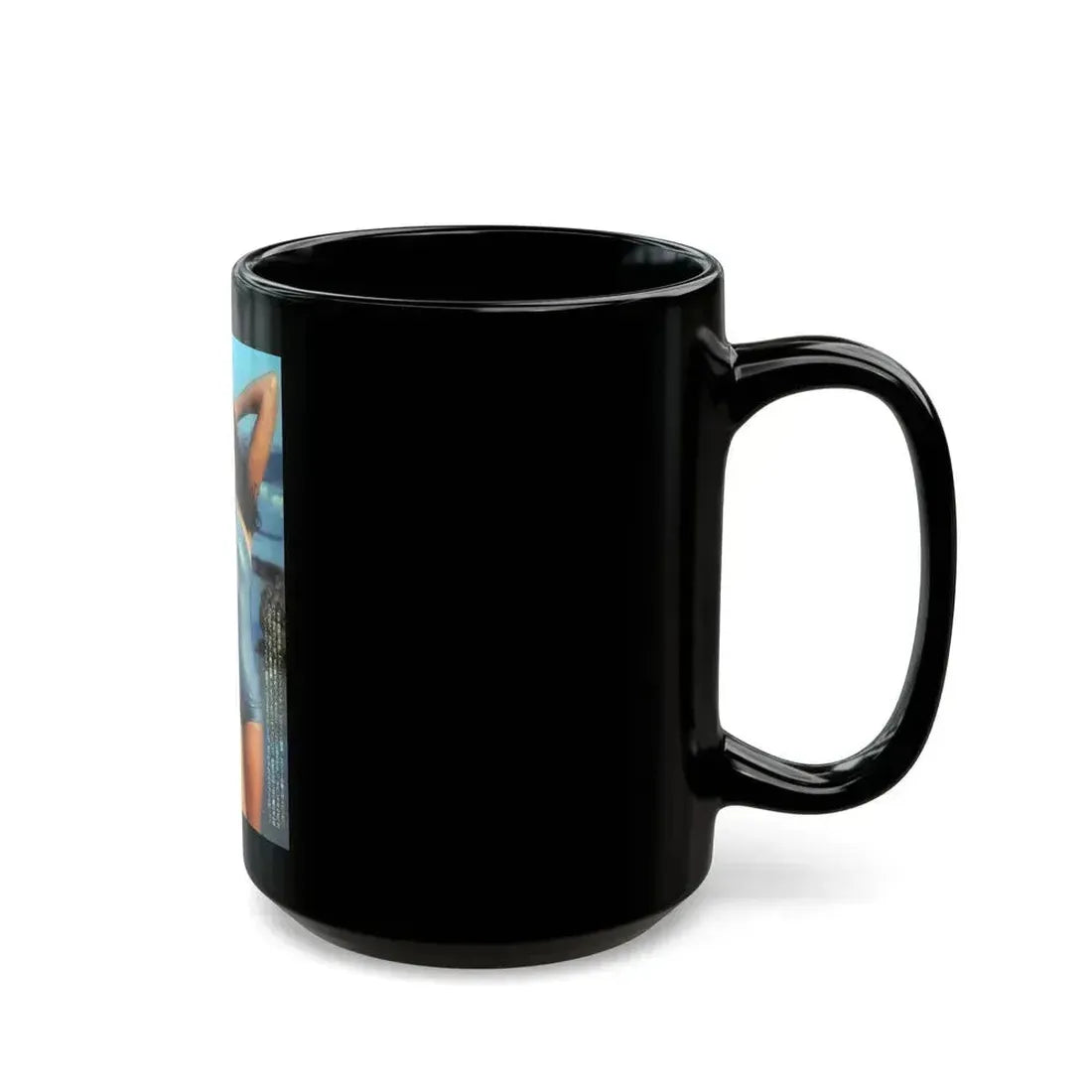 Barbara Carrera #127 (Vintage Female Icon) Black Coffee Mug - Go Mug Yourself