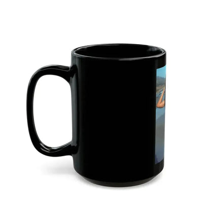 Barbara Carrera #127 (Vintage Female Icon) Black Coffee Mug - Go Mug Yourself
