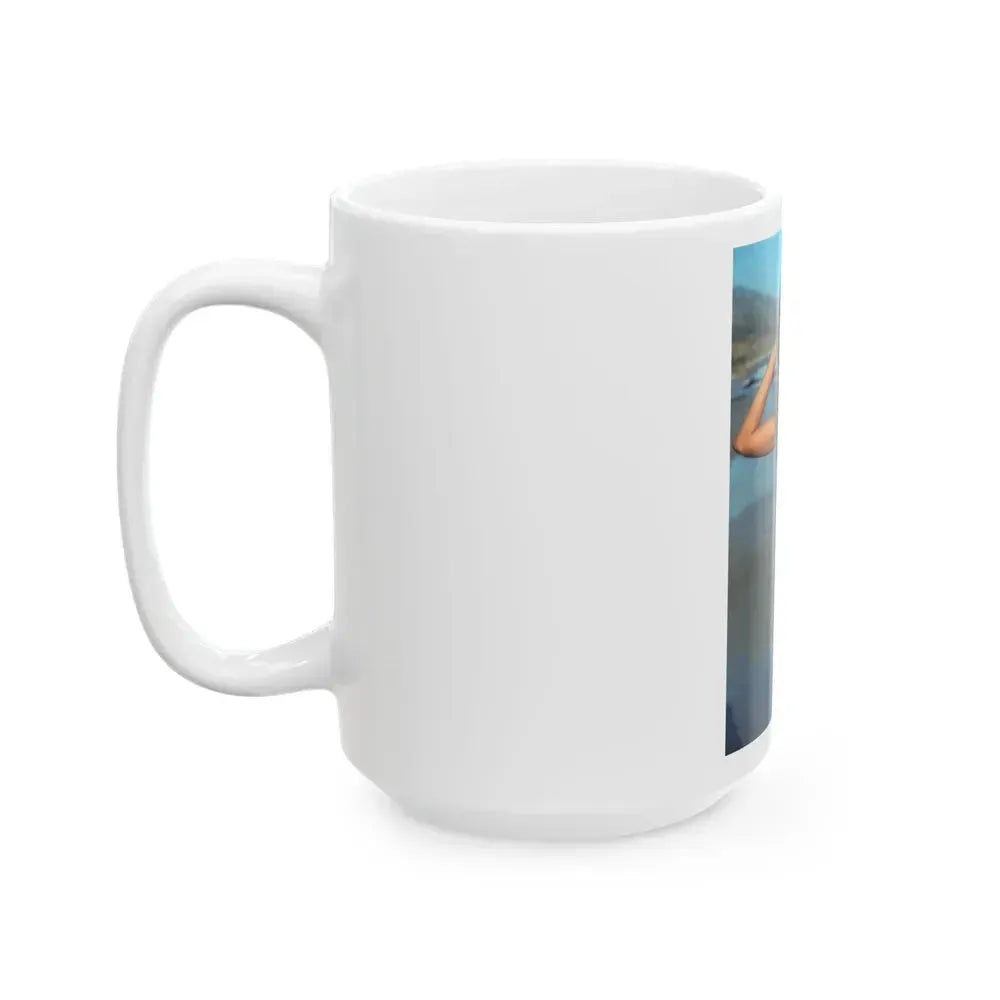 Barbara Carrera #127 (Vintage Female Icon) White Coffee Mug - Go Mug Yourself