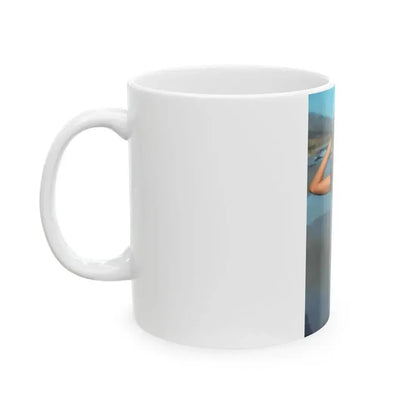 Barbara Carrera #127 (Vintage Female Icon) White Coffee Mug - Go Mug Yourself