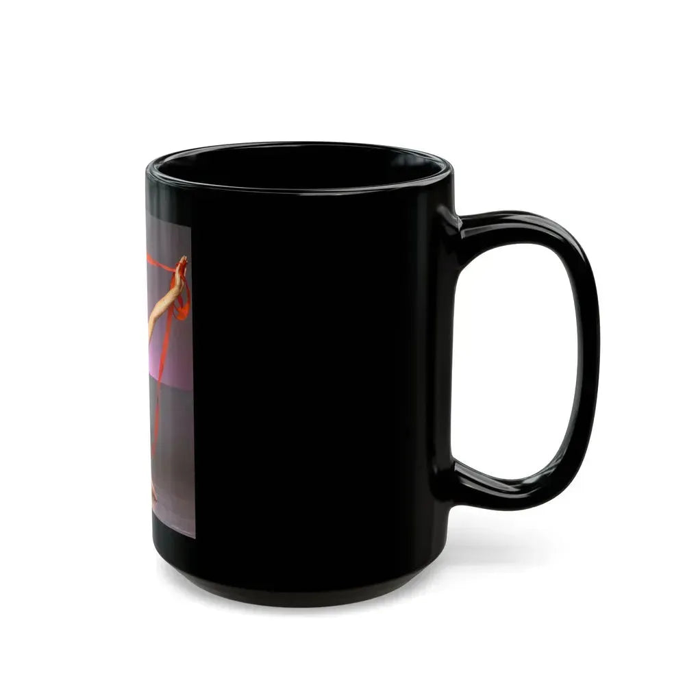 Barbara Carrera #14 (Vintage Female Icon) Black Coffee Mug - Go Mug Yourself