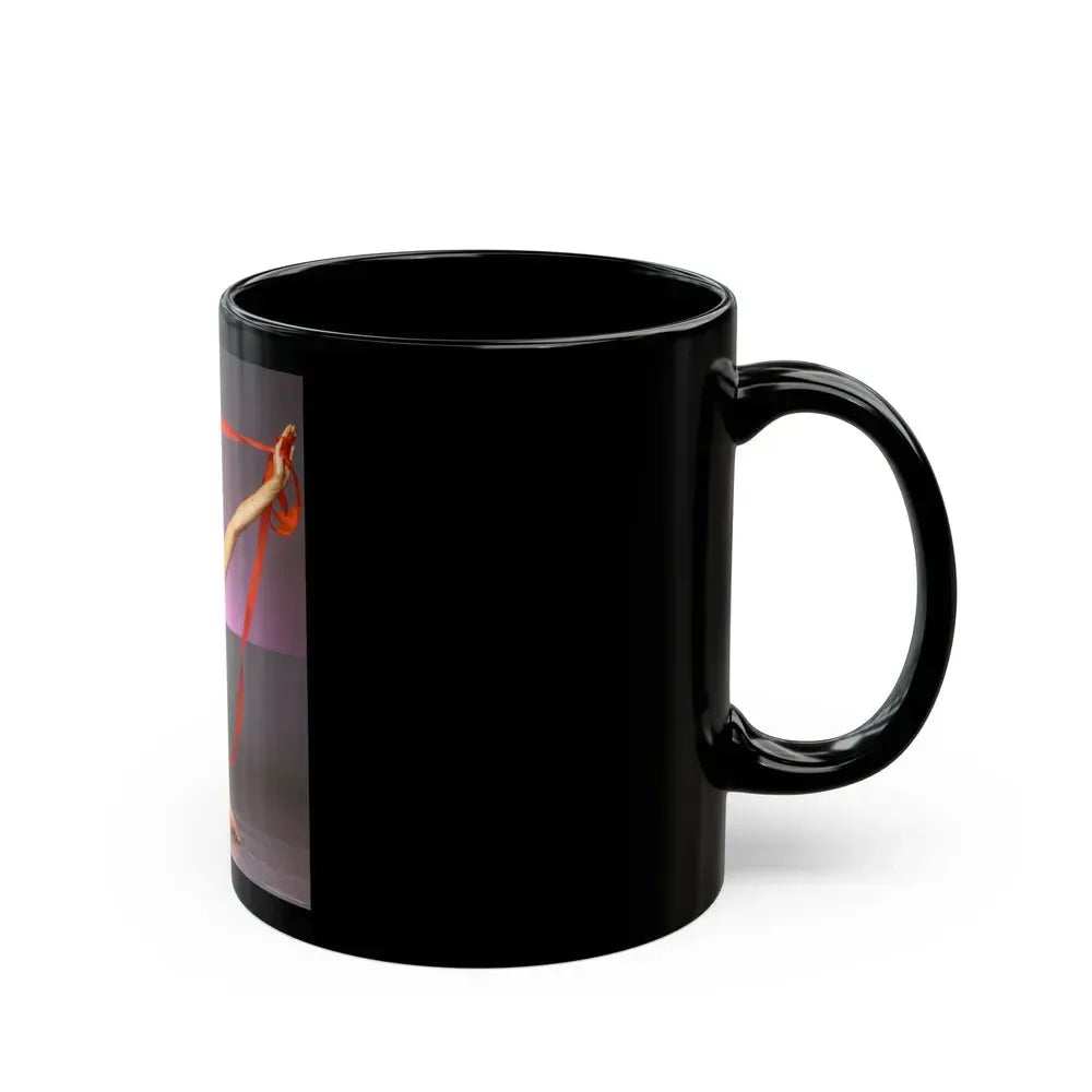 Barbara Carrera #14 (Vintage Female Icon) Black Coffee Mug - Go Mug Yourself