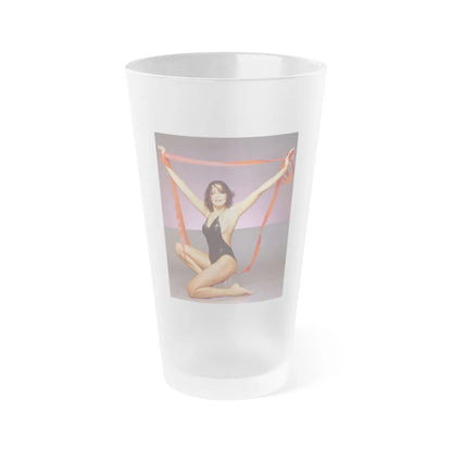 Barbara Carrera #14 (Vintage Female Icon) Frosted Pint Glass 16oz-16oz-Frosted-Go Mug Yourself