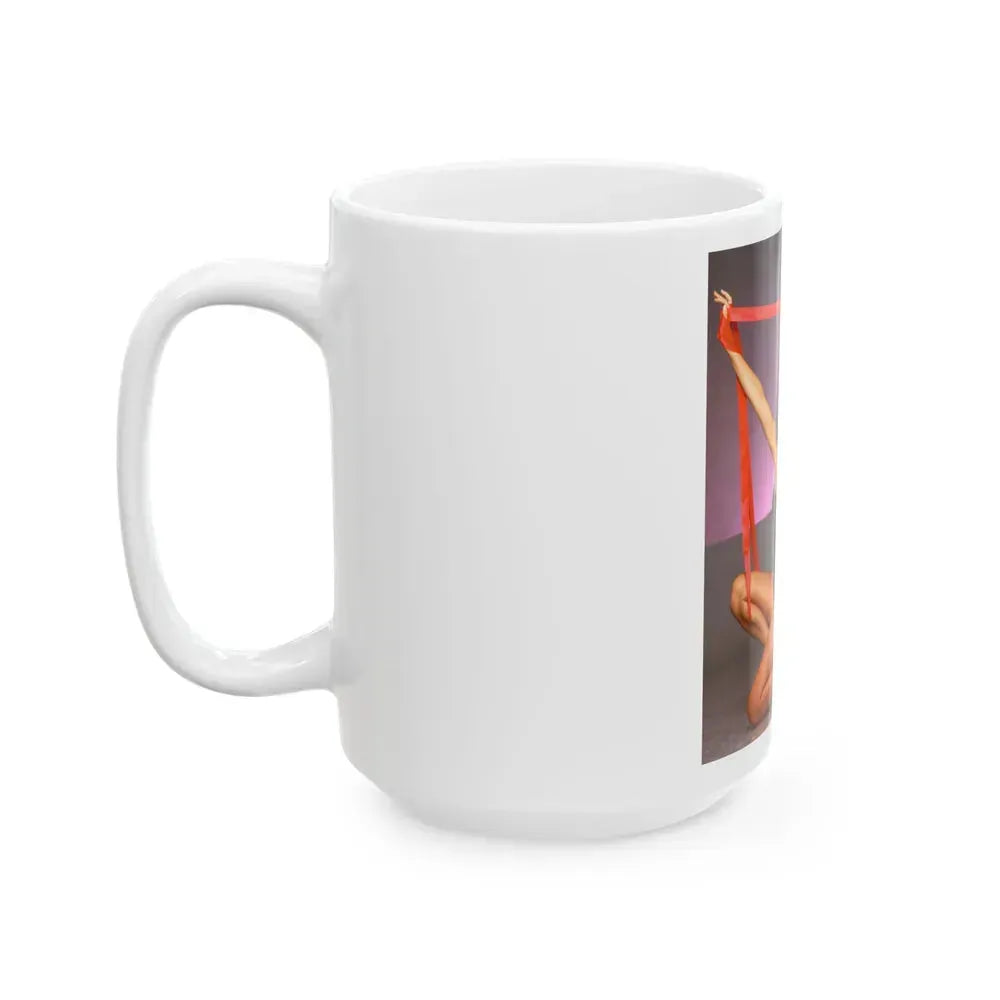 Barbara Carrera #14 (Vintage Female Icon) White Coffee Mug - Go Mug Yourself