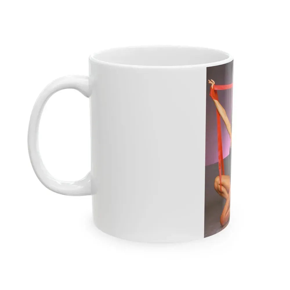Barbara Carrera #14 (Vintage Female Icon) White Coffee Mug - Go Mug Yourself