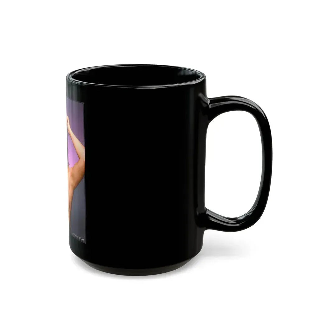 Barbara Carrera #15 (Vintage Female Icon) Black Coffee Mug - Go Mug Yourself