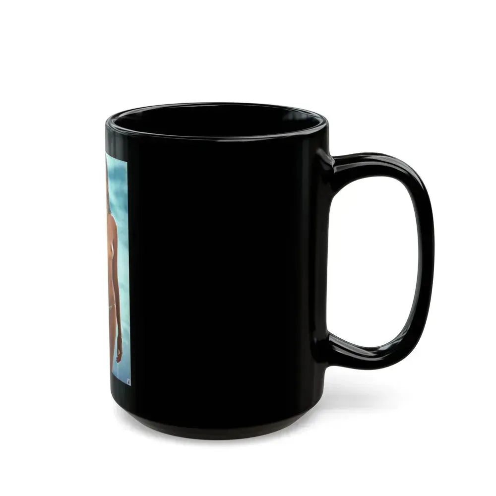 Barbara Carrera #19 - Topless (Vintage Female Icon) Black Coffee Mug - Go Mug Yourself