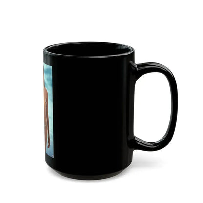Barbara Carrera #19 - Topless (Vintage Female Icon) Black Coffee Mug - Go Mug Yourself