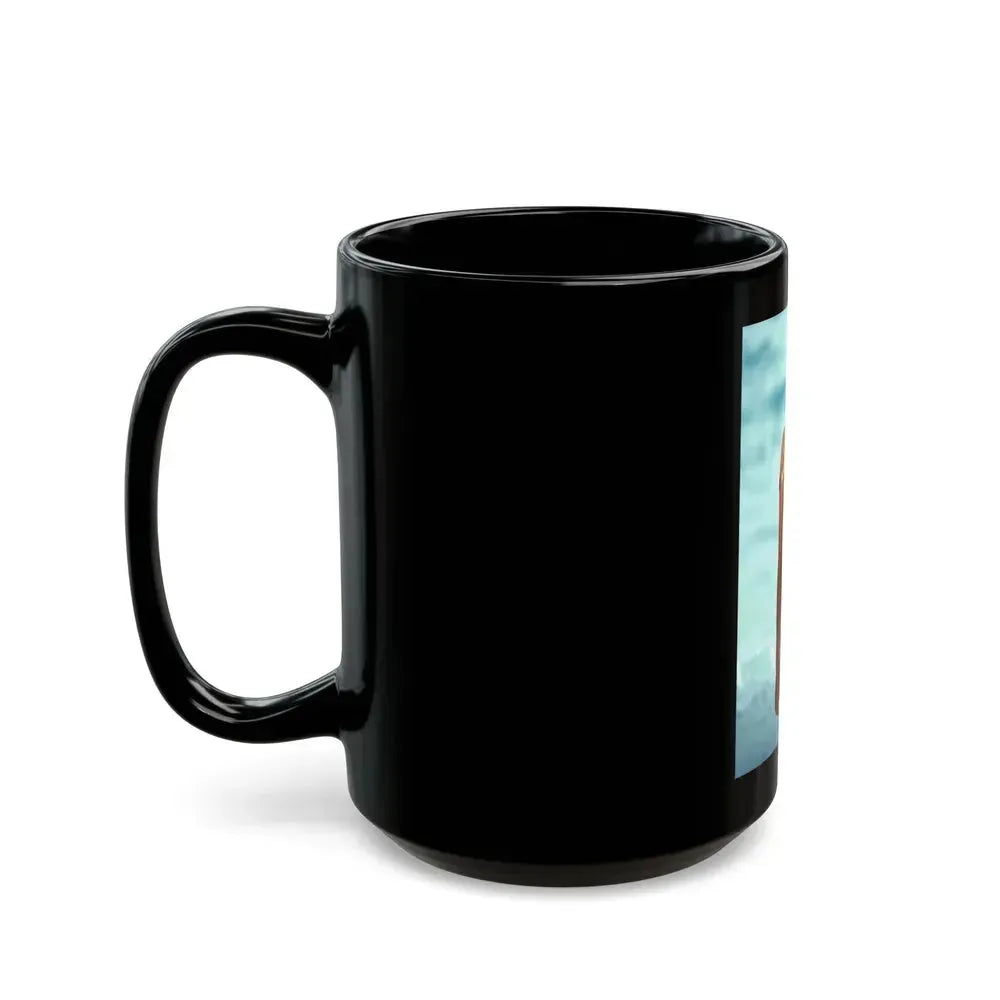 Barbara Carrera #19 - Topless (Vintage Female Icon) Black Coffee Mug - Go Mug Yourself