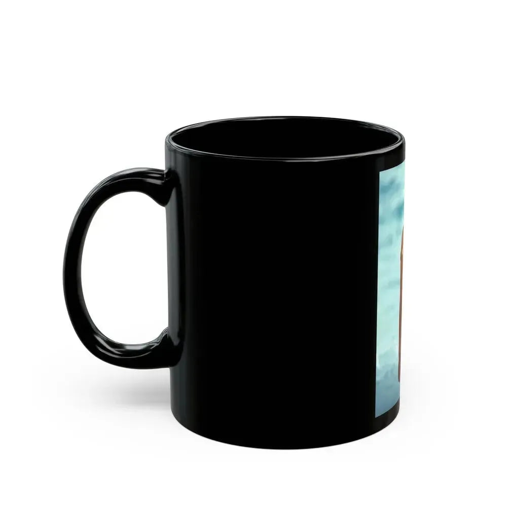 Barbara Carrera #19 - Topless (Vintage Female Icon) Black Coffee Mug - Go Mug Yourself