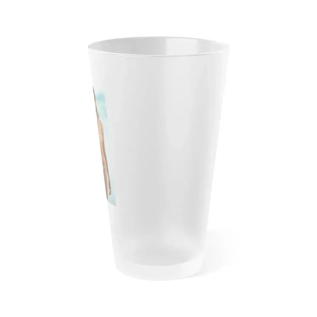 Barbara Carrera #19 - Topless (Vintage Female Icon) Frosted Pint Glass 16oz - Go Mug Yourself