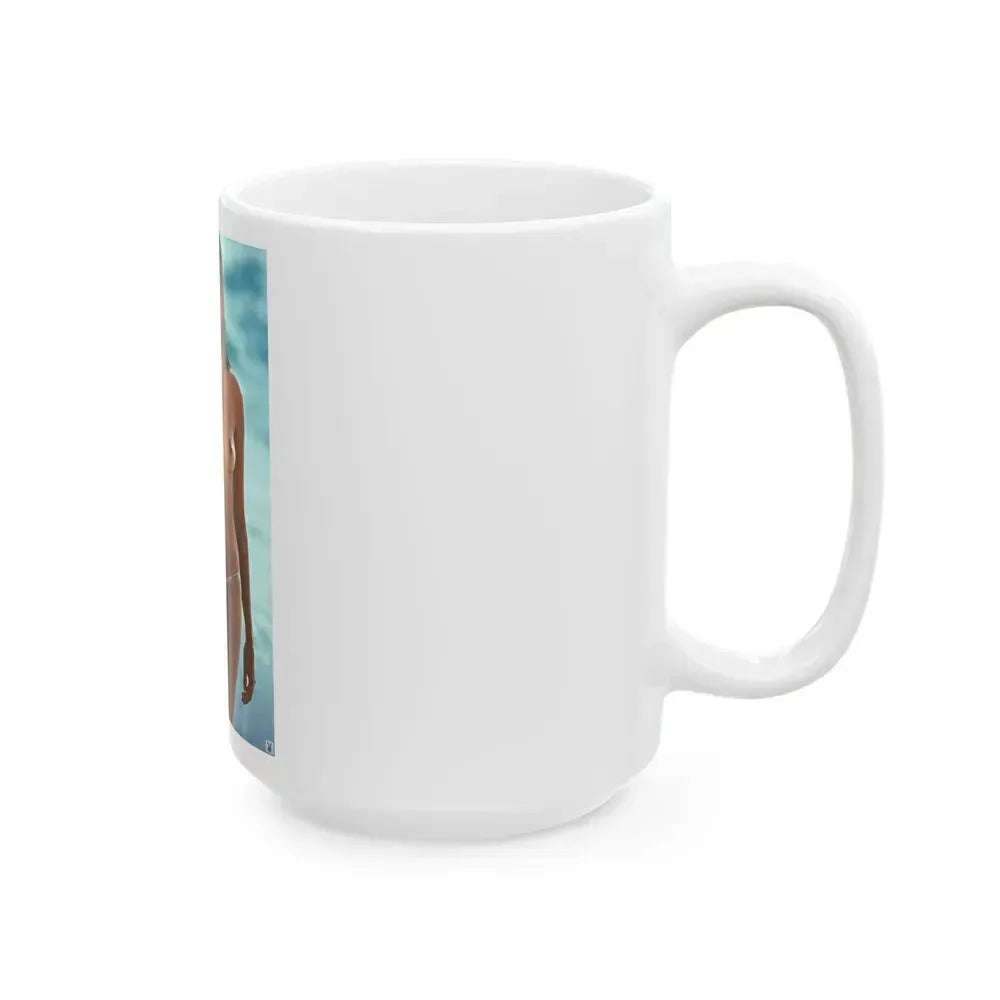 Barbara Carrera #19 - Topless (Vintage Female Icon) White Coffee Mug - Go Mug Yourself