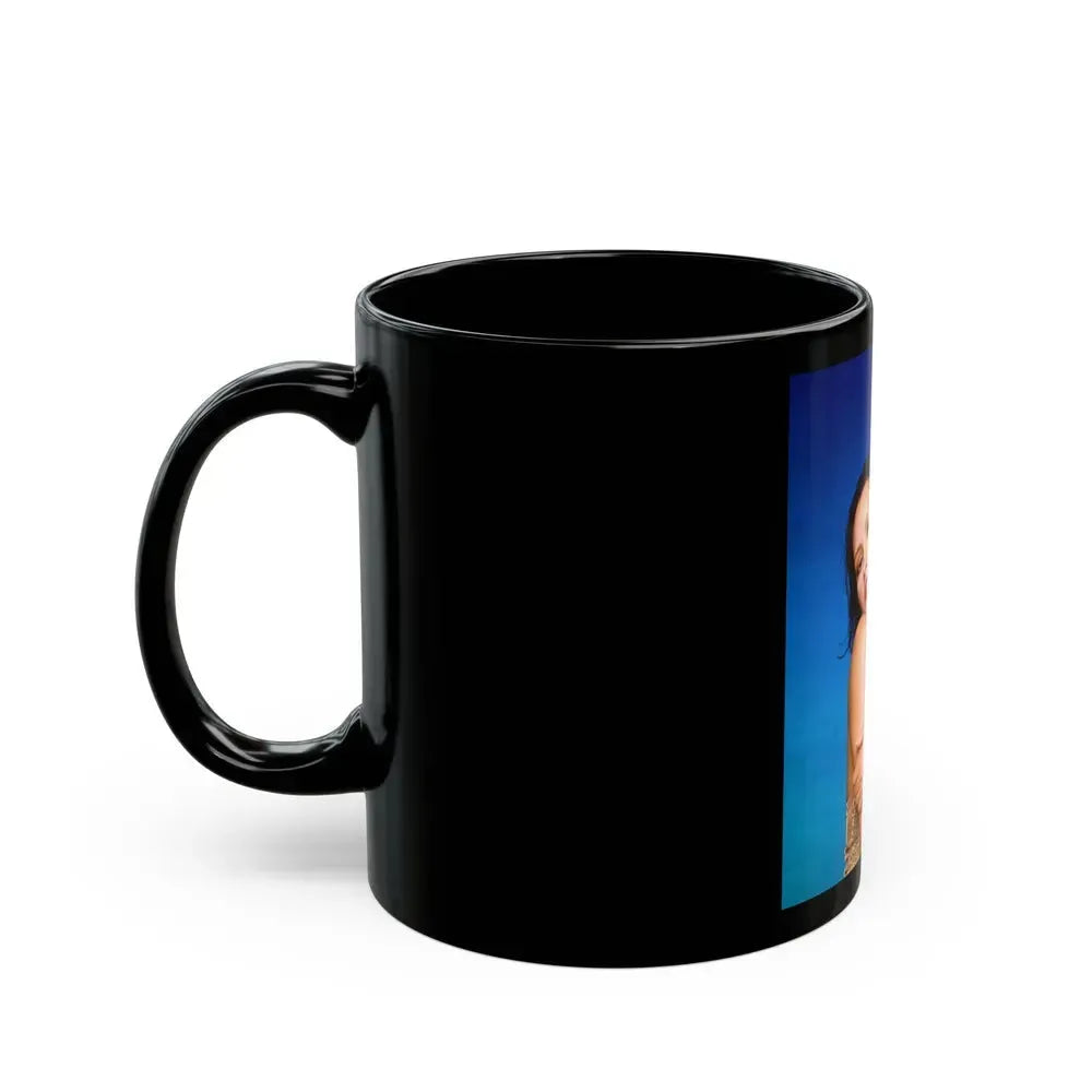 Barbara Carrera #34 (Vintage Female Icon) Black Coffee Mug - Go Mug Yourself
