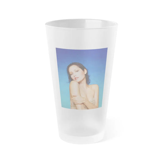 Barbara Carrera #34 (Vintage Female Icon) Frosted Pint Glass 16oz-16oz-Frosted-Go Mug Yourself