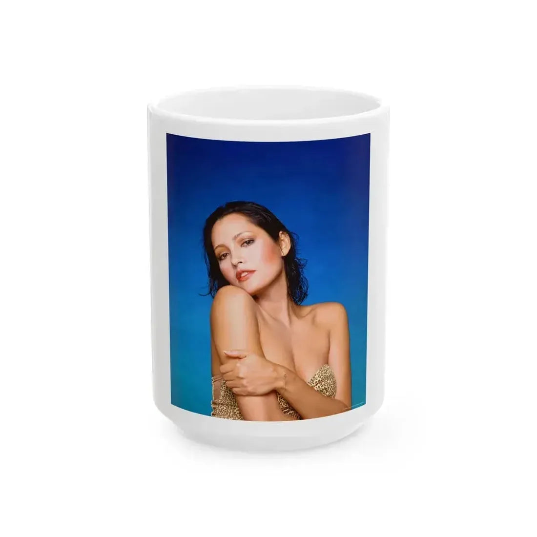 Barbara Carrera #34 (Vintage Female Icon) White Coffee Mug 15oz - Go Mug Yourself