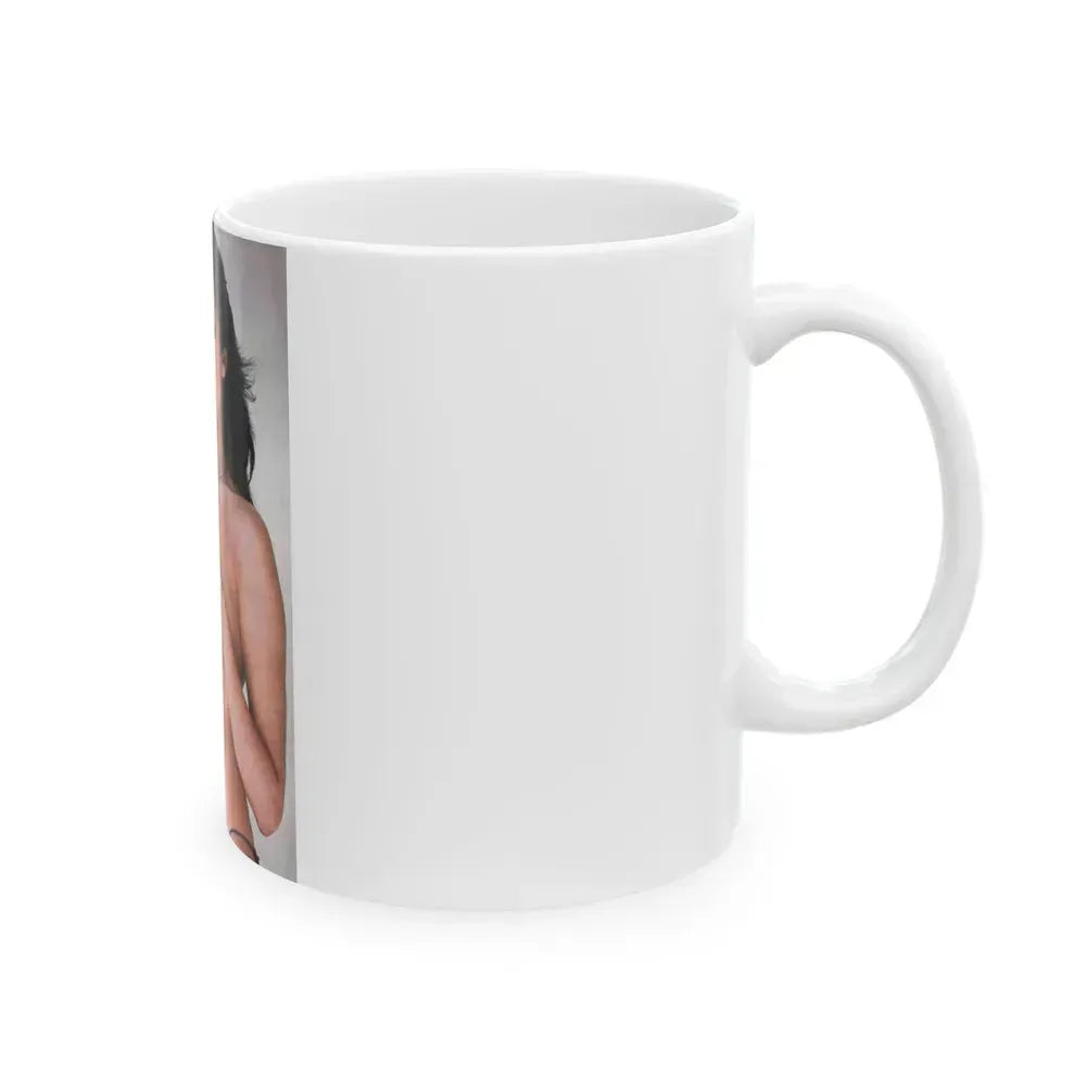 Barbara Carrera #50 (Vintage Female Icon) White Coffee Mug - Go Mug Yourself