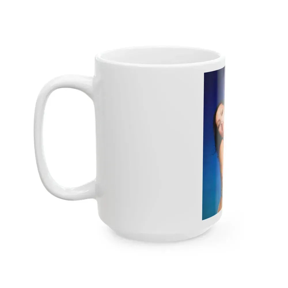 Barbara Carrera #56 (Vintage Female Icon) White Coffee Mug - Go Mug Yourself