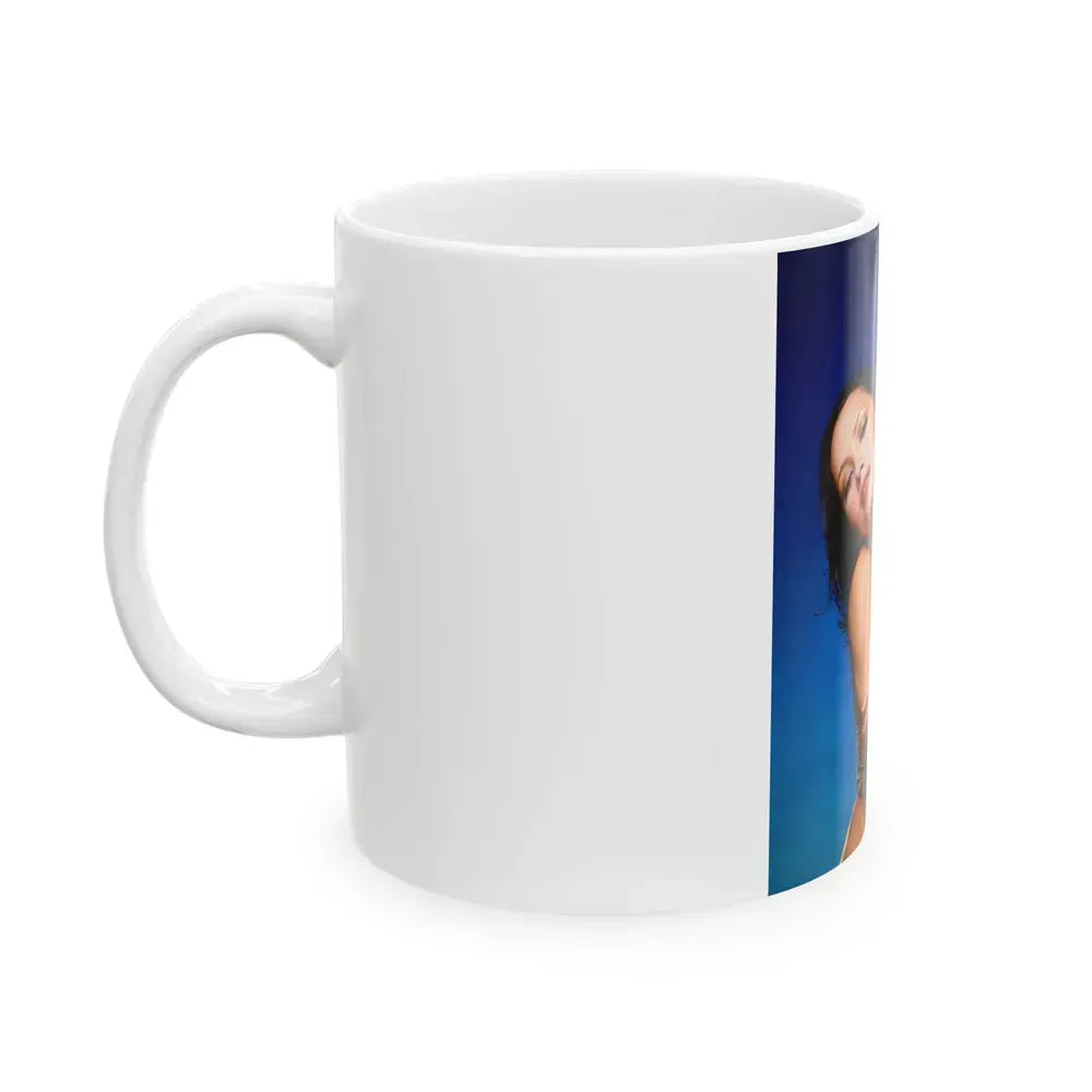 Barbara Carrera #56 (Vintage Female Icon) White Coffee Mug - Go Mug Yourself