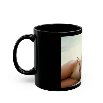 Barbara Carrera #63 (Vintage Female Icon) Black Coffee Mug - Go Mug Yourself