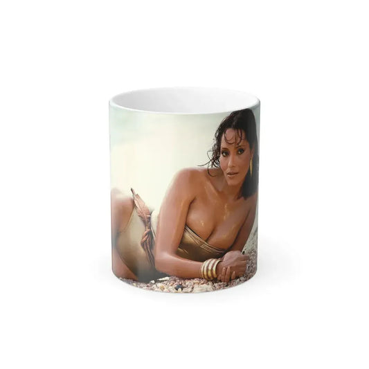Barbara Carrera #63 (Vintage Female Icon) Color Changing Mug 11oz 11oz - Go Mug Yourself