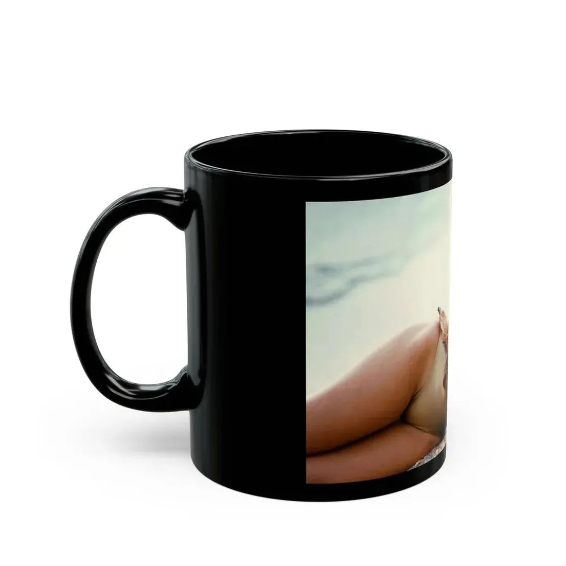 Barbara Carrera #63_1 (Vintage Female Icon) Black Coffee Mug - Go Mug Yourself