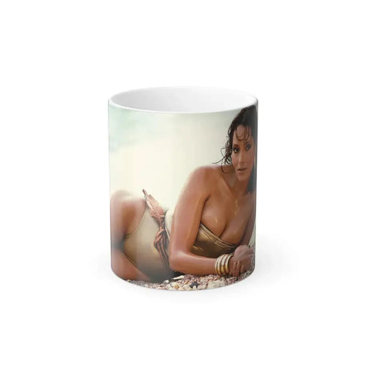 Barbara Carrera #63_1 (Vintage Female Icon) Color Changing Mug 11oz 11oz - Go Mug Yourself