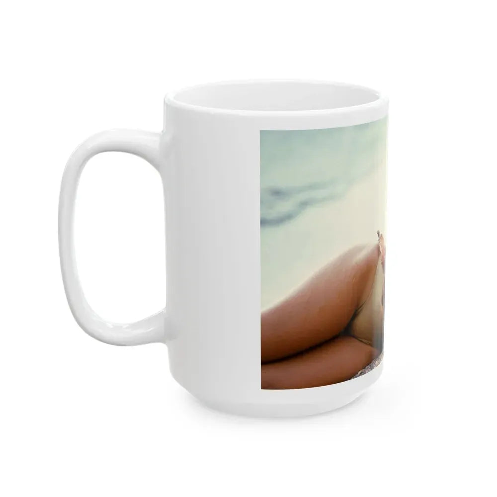 Barbara Carrera #63_1 (Vintage Female Icon) White Coffee Mug - Go Mug Yourself