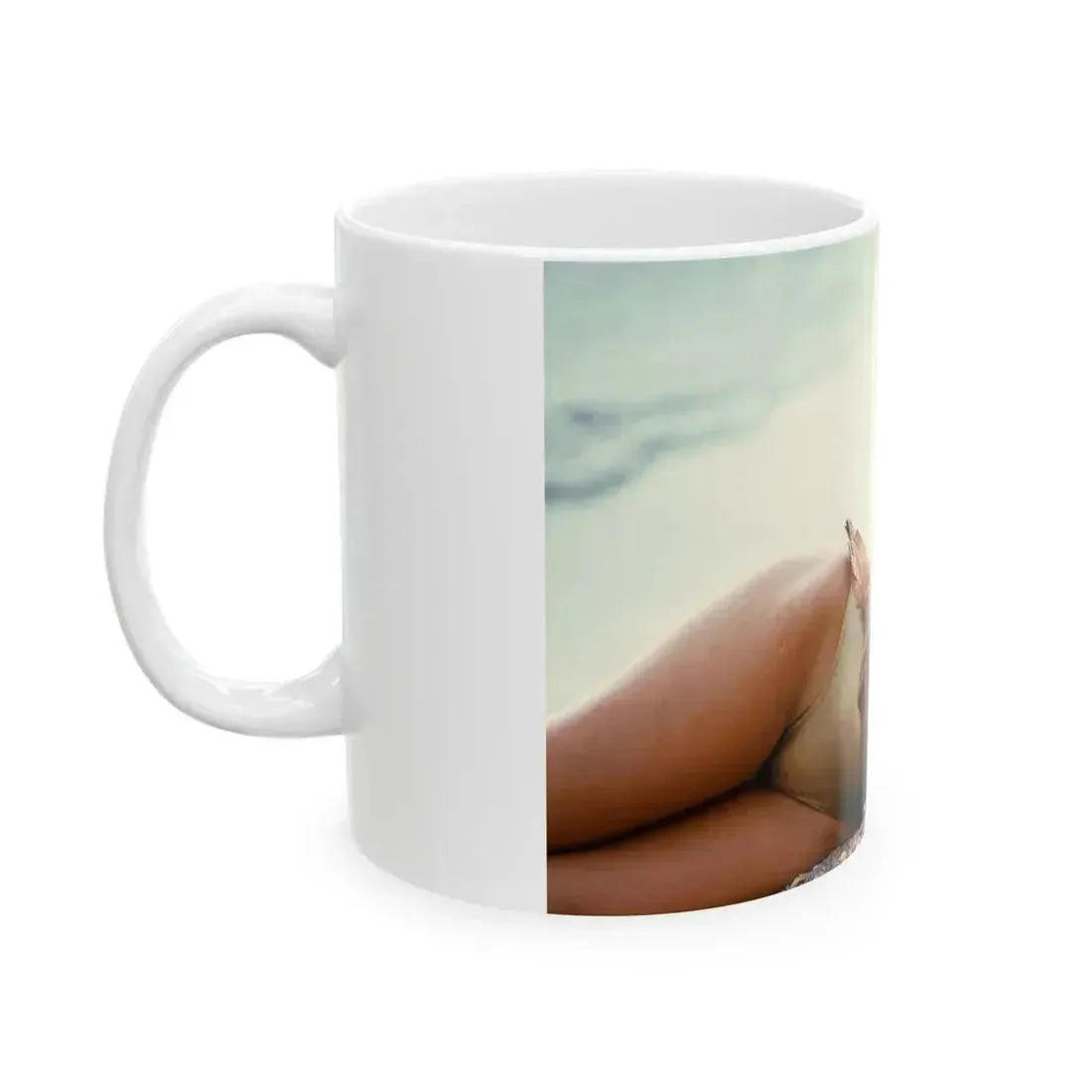 Barbara Carrera #63_1 (Vintage Female Icon) White Coffee Mug - Go Mug Yourself