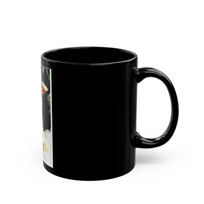 Barbara Carrera #64 (Vintage Female Icon) Black Coffee Mug - Go Mug Yourself