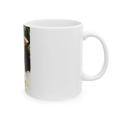 Barbara Carrera #64 (Vintage Female Icon) White Coffee Mug - Go Mug Yourself