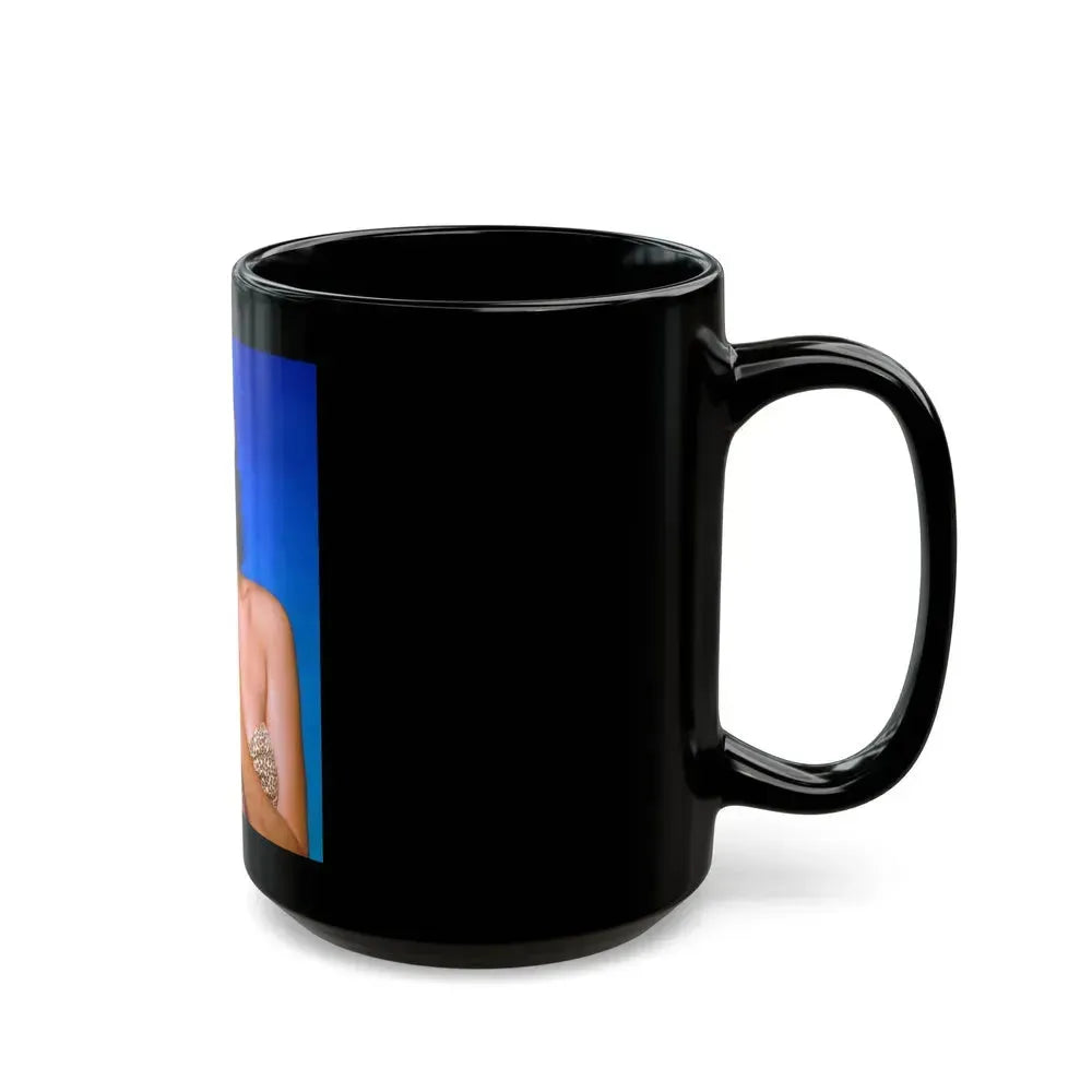 Barbara Carrera #68 (Vintage Female Icon) Black Coffee Mug - Go Mug Yourself