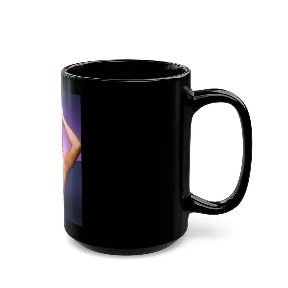 Barbara Carrera #76 (Vintage Female Icon) Black Coffee Mug - Go Mug Yourself