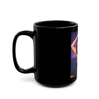 Barbara Carrera #76 (Vintage Female Icon) Black Coffee Mug - Go Mug Yourself