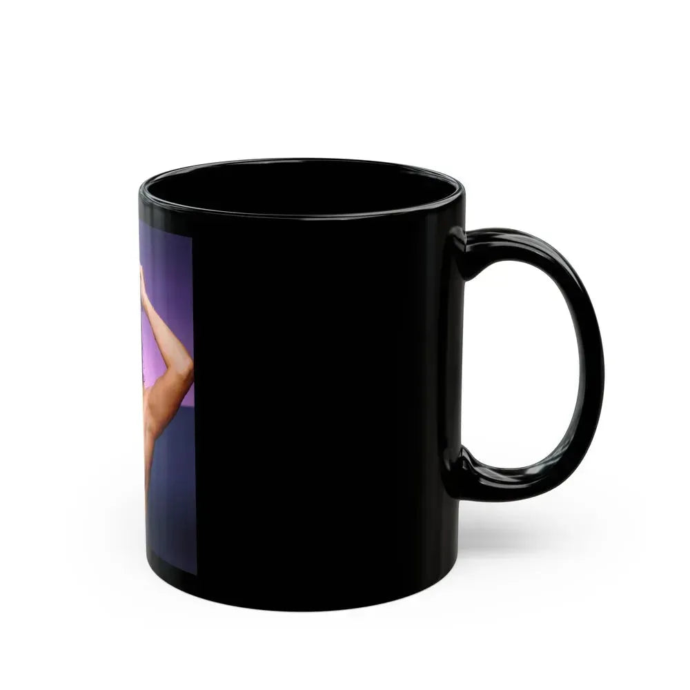 Barbara Carrera #76 (Vintage Female Icon) Black Coffee Mug - Go Mug Yourself