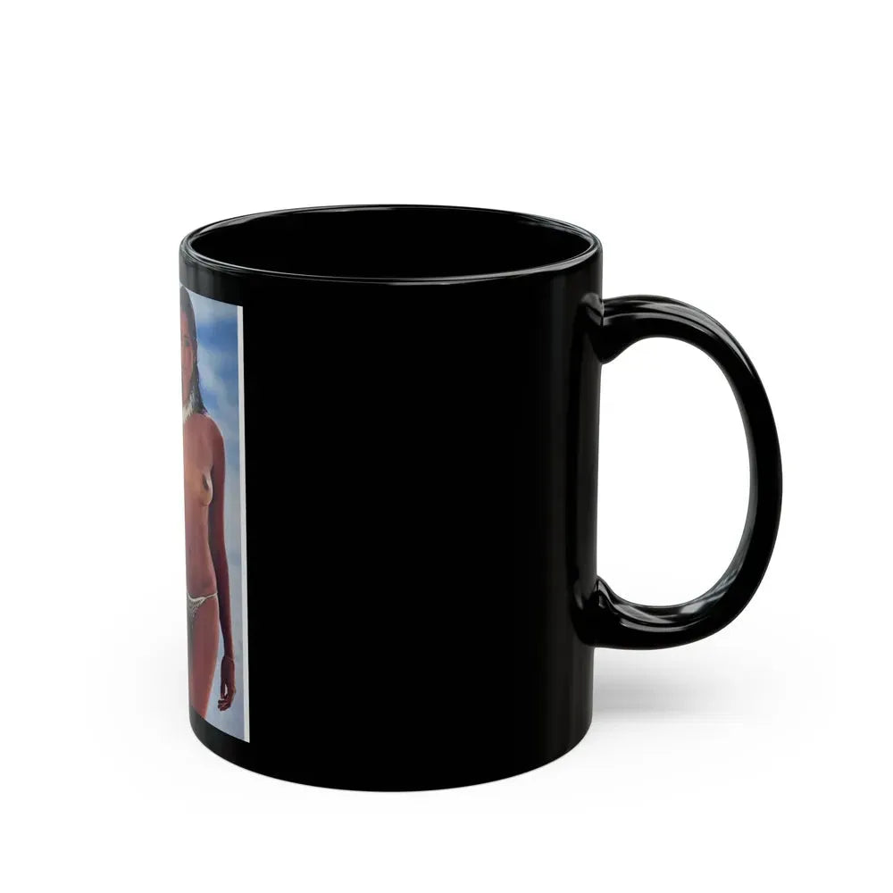Barbara Carrera #78 - Playboy Mag. March '82 Photo (Vintage Female Icon) Black Coffee Mug - Go Mug Yourself