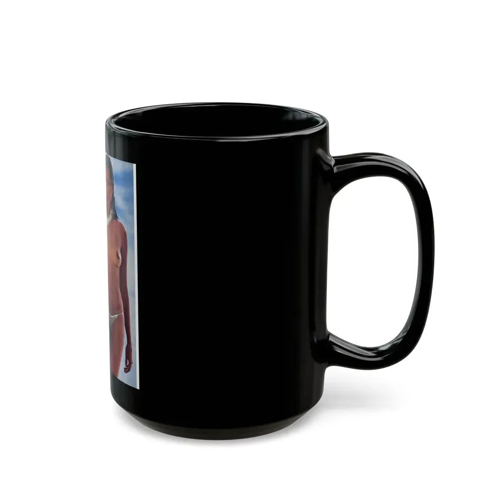 Barbara Carrera #78 - Playboy Mag. March '82 Photo (Vintage Female Icon) Black Coffee Mug - Go Mug Yourself