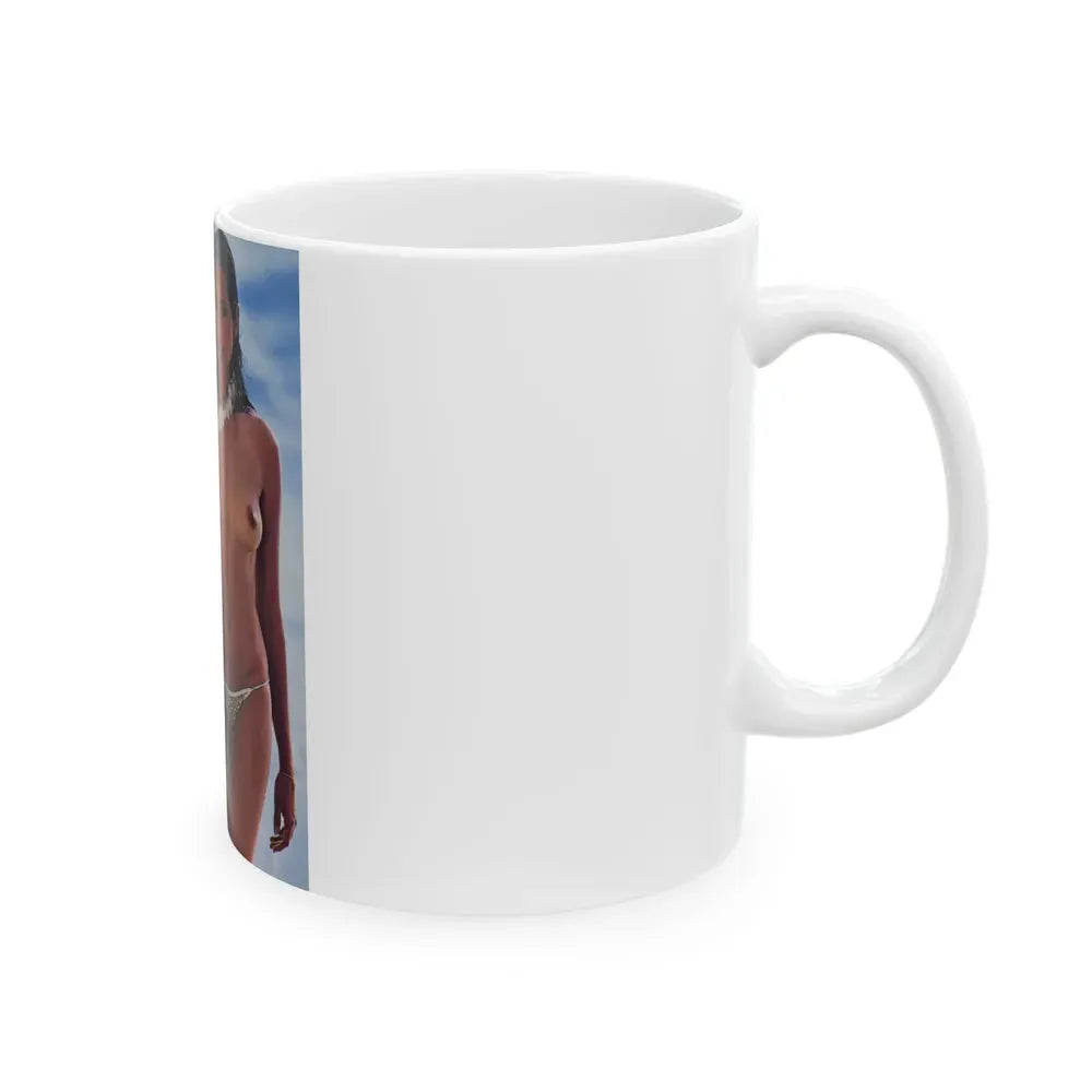 Barbara Carrera #78 - Playboy Mag. March '82 Photo (Vintage Female Icon) White Coffee Mug - Go Mug Yourself