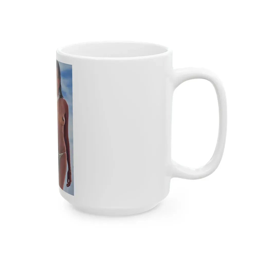 Barbara Carrera #78 - Playboy Mag. March '82 Photo (Vintage Female Icon) White Coffee Mug - Go Mug Yourself