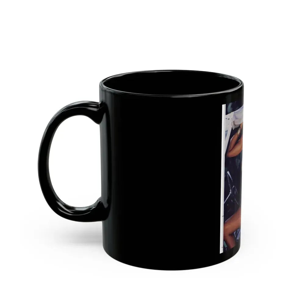 Barbara Carrera #79 - Playboy Mag. March '82 Photo (Vintage Female Icon) Black Coffee Mug - Go Mug Yourself