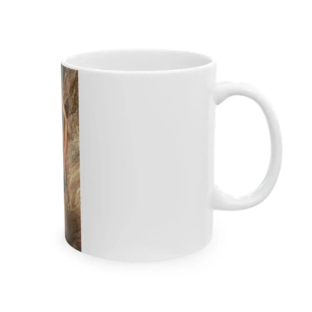 Barbara Carrera #81 (Vintage Female Icon) White Coffee Mug - Go Mug Yourself