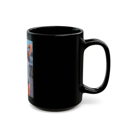 Barbara Carrera #82 (Vintage Female Icon) Black Coffee Mug - Go Mug Yourself