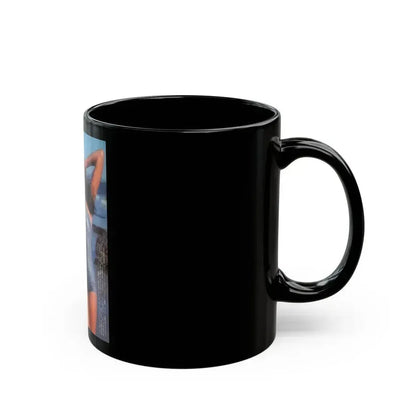 Barbara Carrera #82 (Vintage Female Icon) Black Coffee Mug - Go Mug Yourself