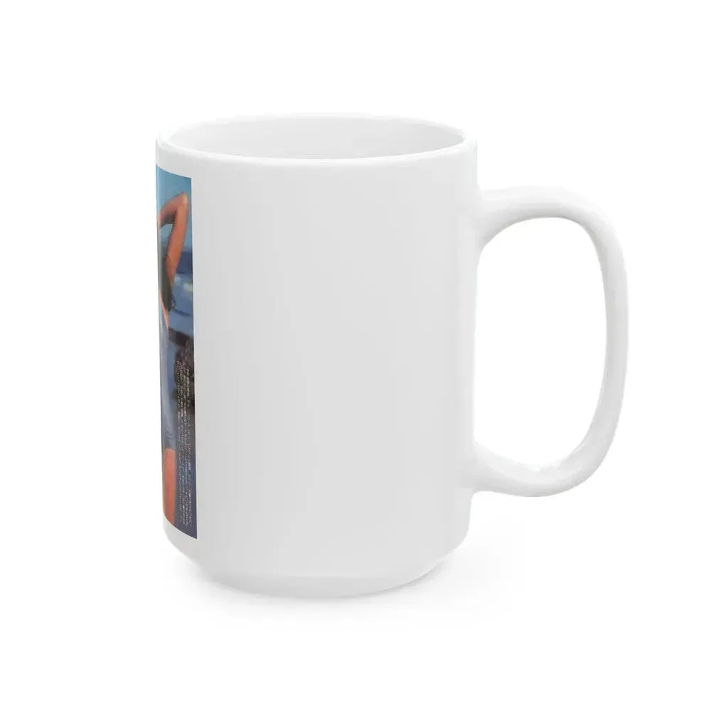 Barbara Carrera #82 (Vintage Female Icon) White Coffee Mug - Go Mug Yourself