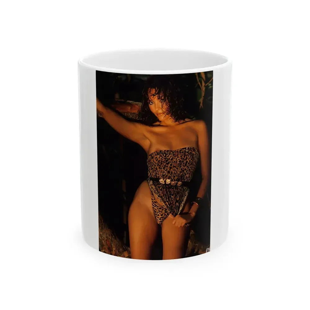 Barbara Carrera #87 (Vintage Female Icon) White Coffee Mug 11oz - Go Mug Yourself