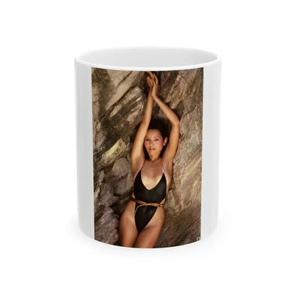 Barbara Carrera #89 (Vintage Female Icon) White Coffee Mug 11oz - Go Mug Yourself