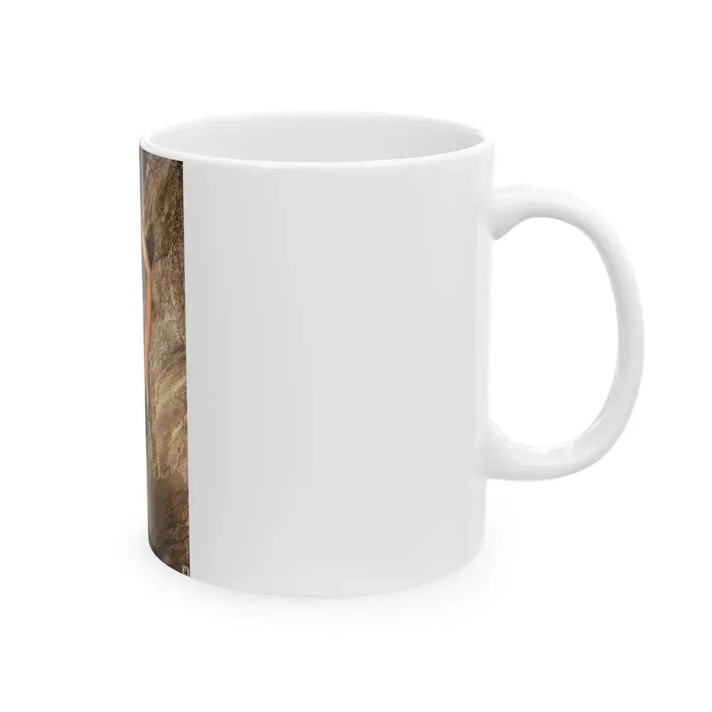 Barbara Carrera #89 (Vintage Female Icon) White Coffee Mug - Go Mug Yourself