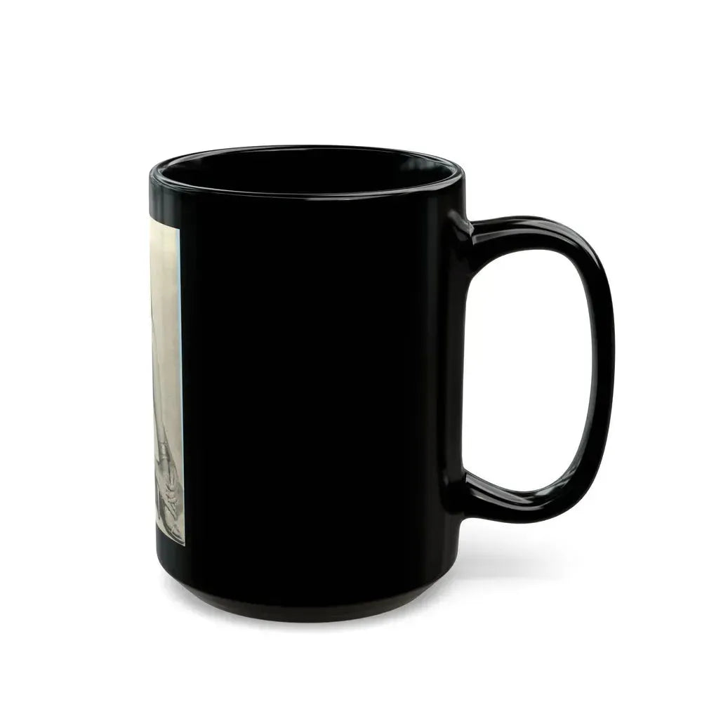 Barbara Carrera #90 (Vintage Female Icon) Black Coffee Mug - Go Mug Yourself
